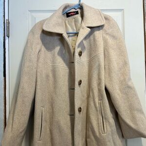 Alorna women’s wool blend coat.